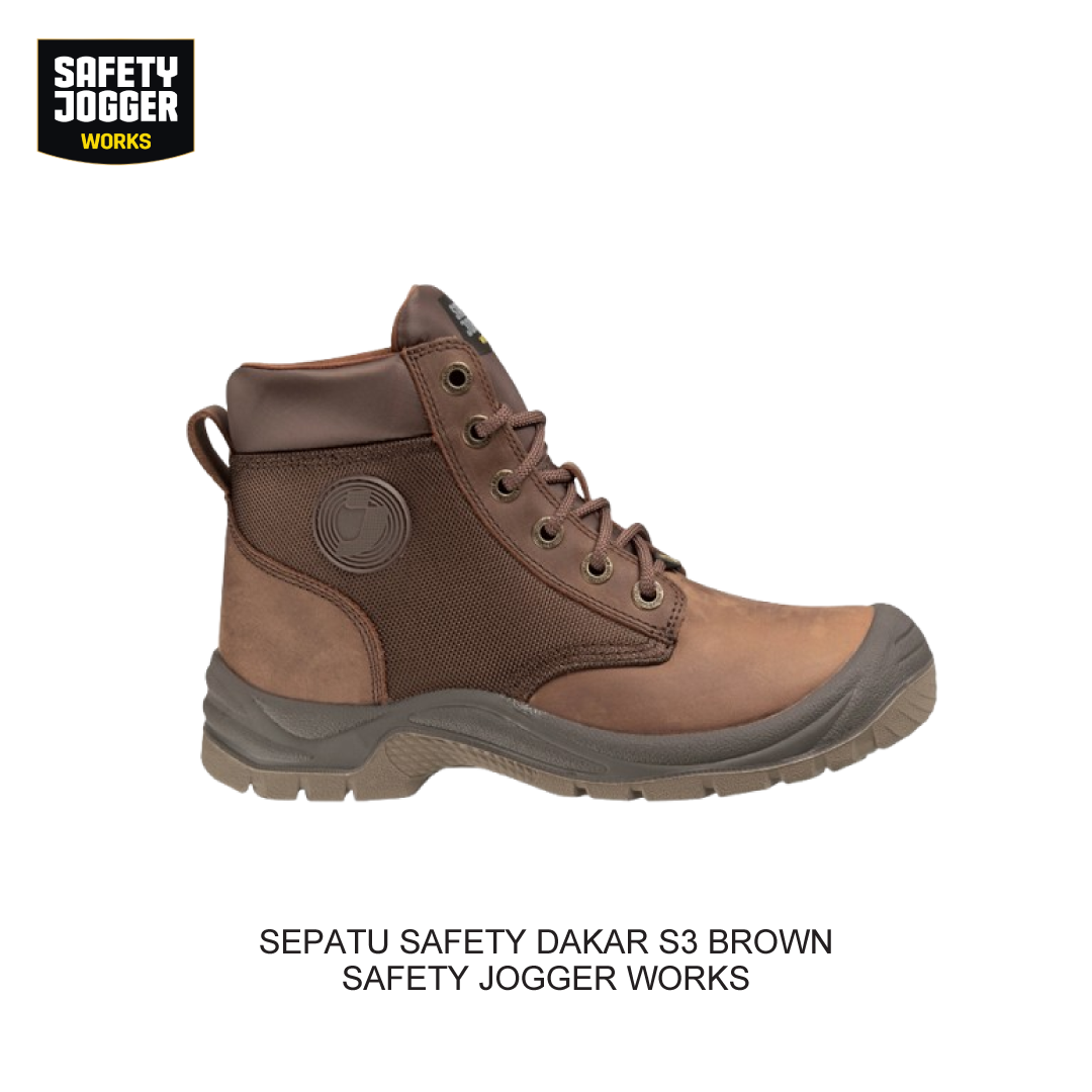 SEPATU SAFETY DAKAR S3 BROWN