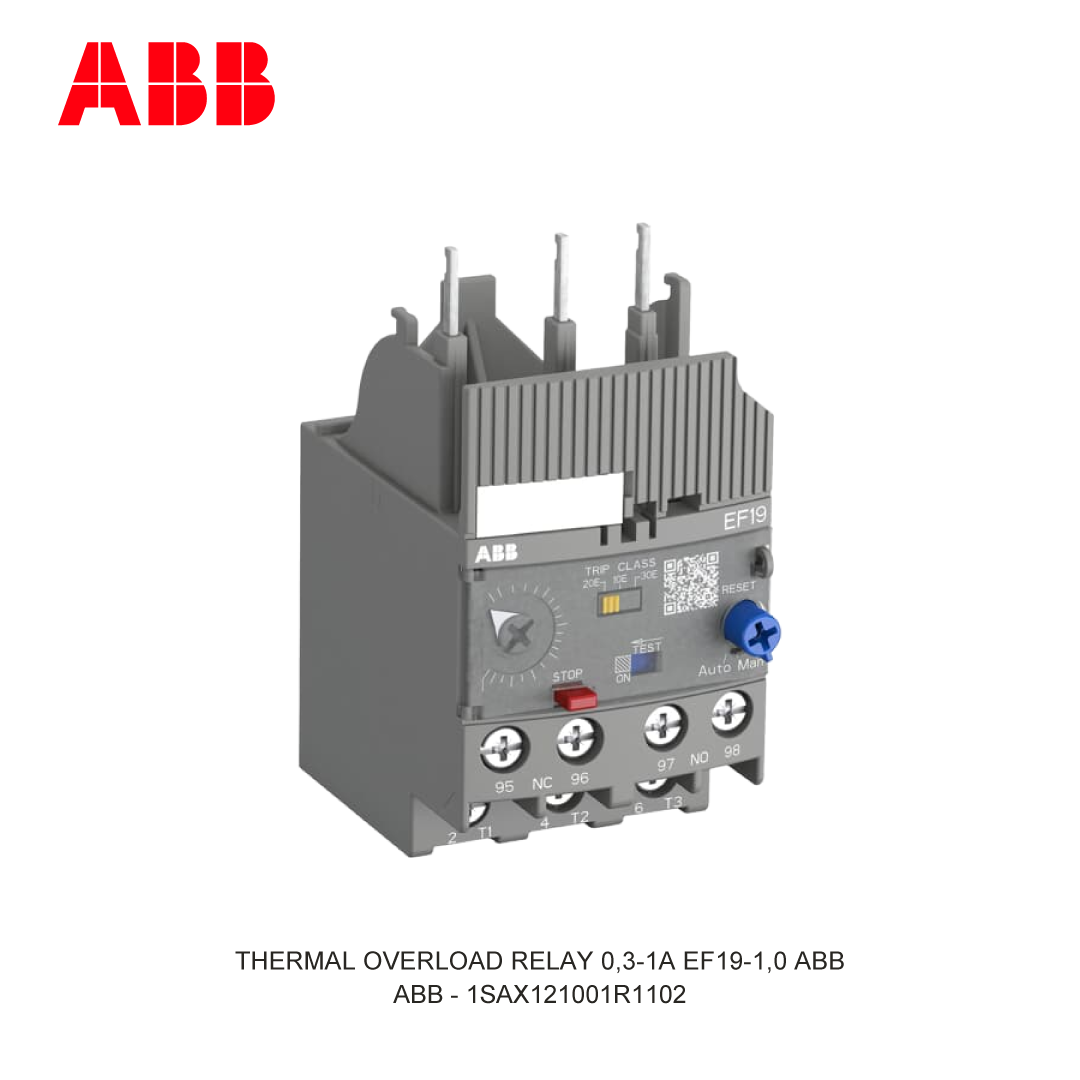 RELAY THERMAL BEBAN LEBIH 0,3-1A EF19-1,0 ABB