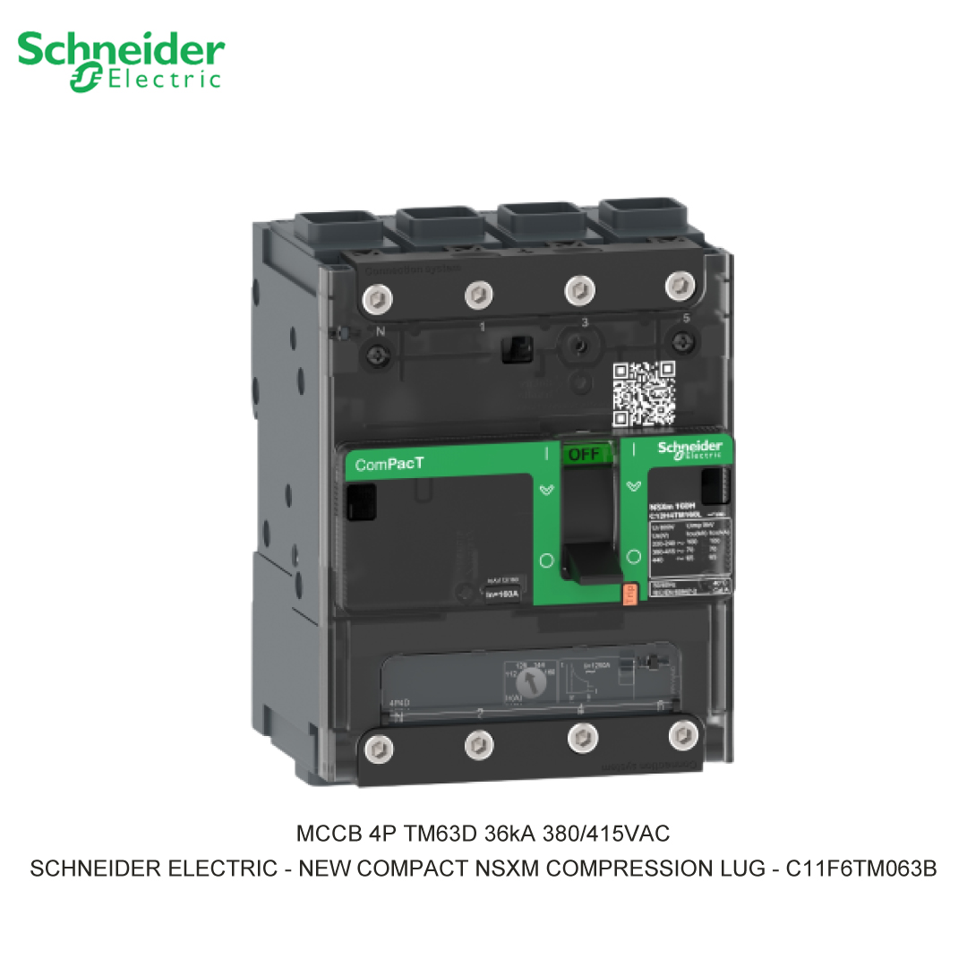 MCCB 4P TM63D 36KA 380/415VAC