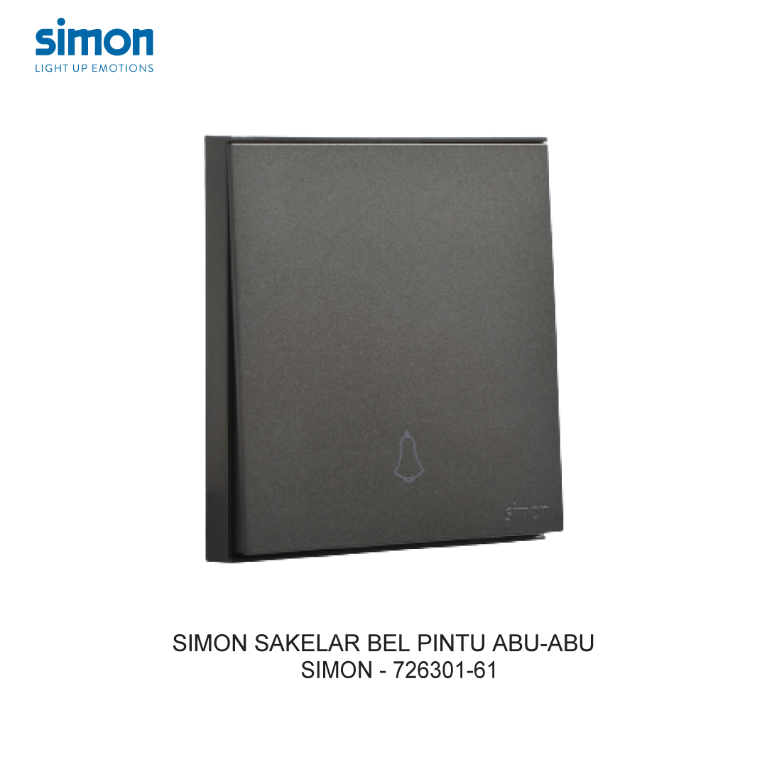 SIMON E6 DOORBELL SWITCH GREY