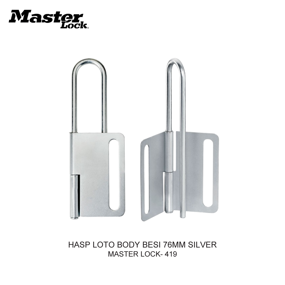 HASP LOTO BODY BESI 76MM SILVER