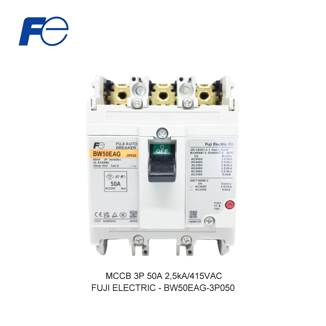 MCCB 3P 50A 2,5kA/415VAC