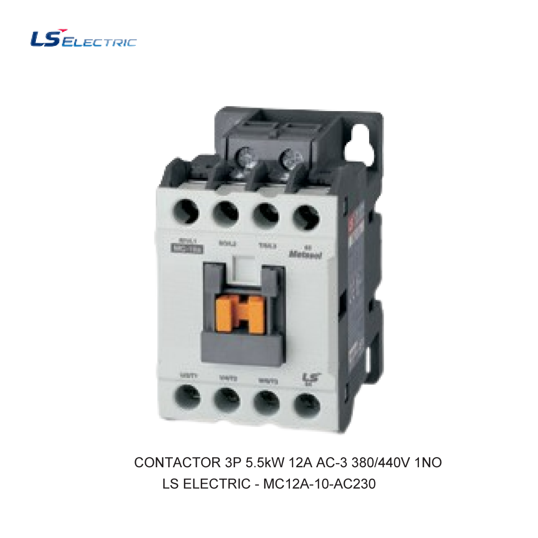 CONTACTOR 3P 5.5kW 12A AC-3 380/440V 1NO