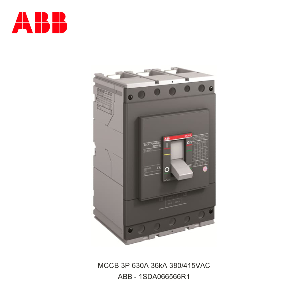 MCCB 3P 630A 36kA 380/415VAC