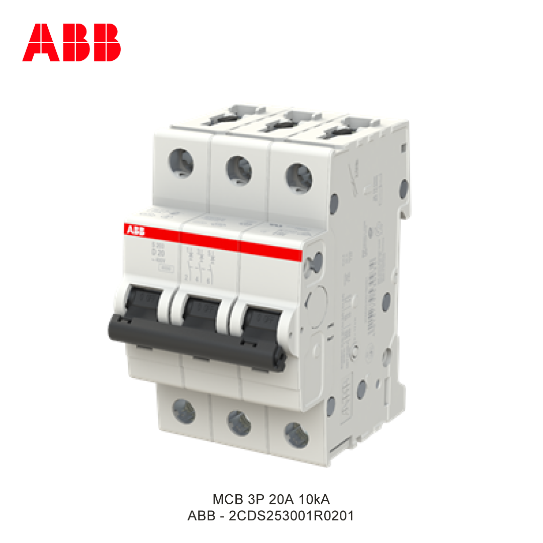 MCB 3P 20A 6kA/10kA CURVA D