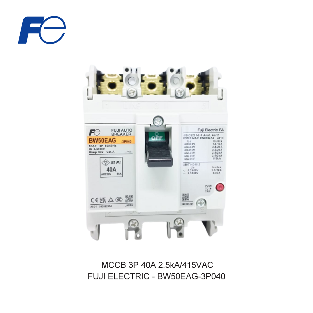 MCCB 3P 40A 2,5kA/415VAC