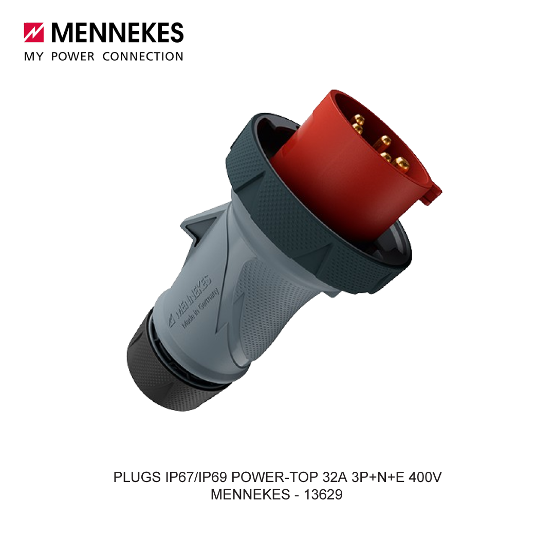 PLUGS IP67/IP69 POWER-TOP 32A 3P+N+E 400V
