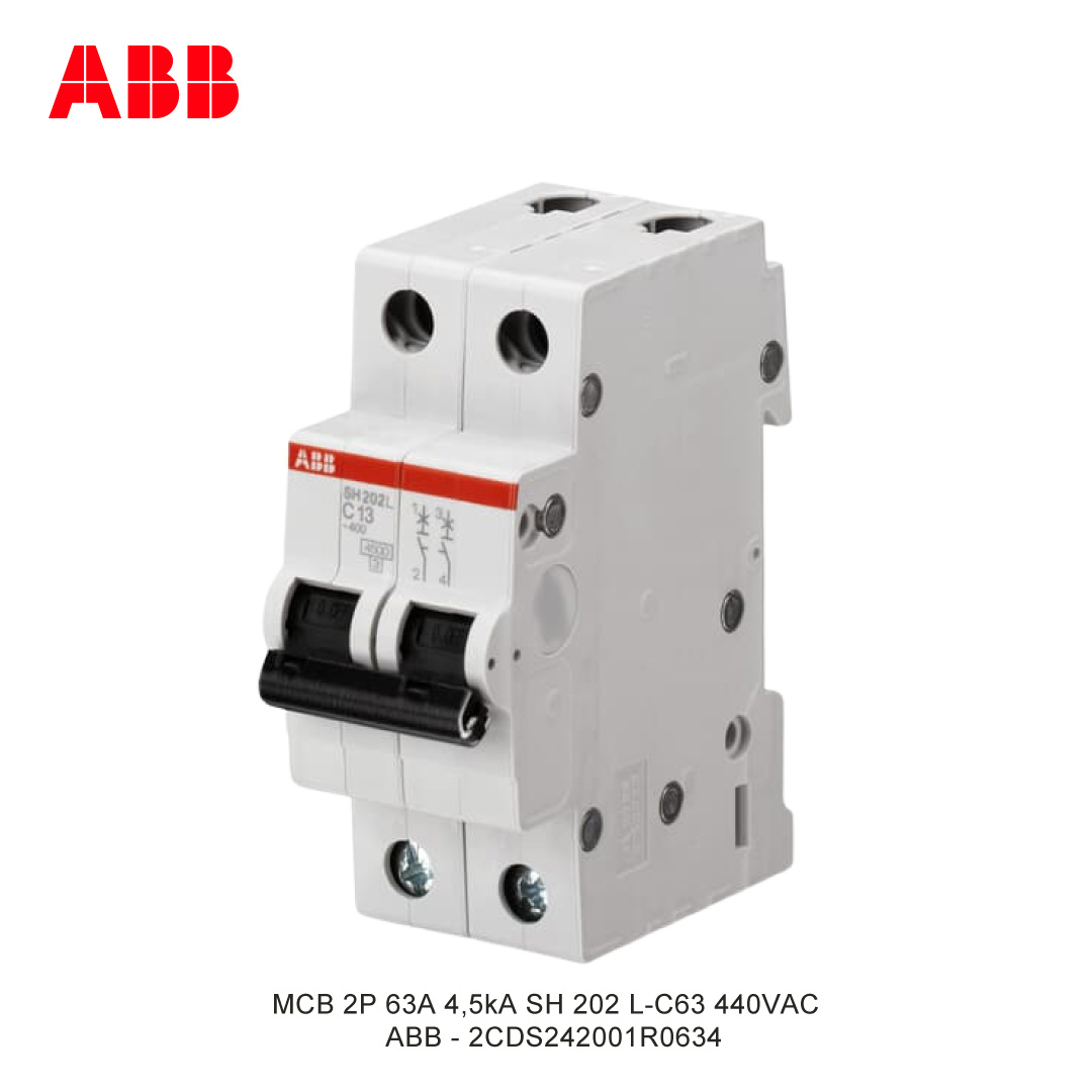 MCB 2P 63A 4,5kA KURVA C