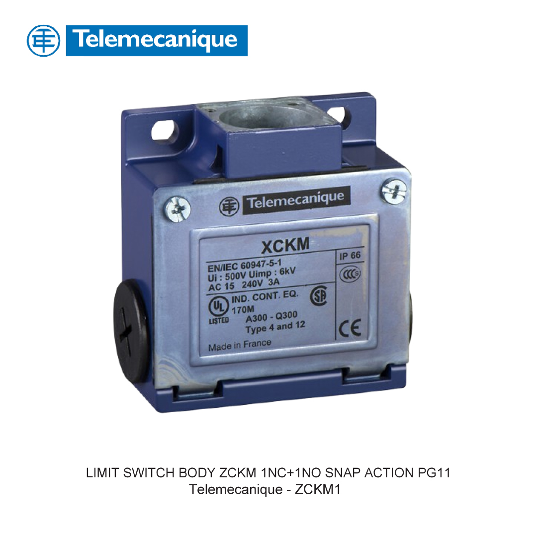 LIMIT SWITCH BODY ZCKM 1NC+1NO SNAP ACTION PG11
