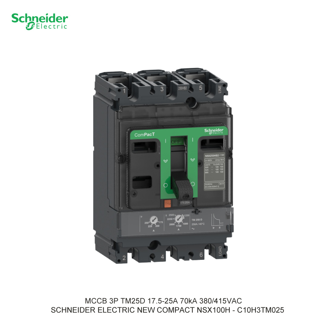 MCCB 3P TM25D 17.5-25A 70KA 380/415VAC