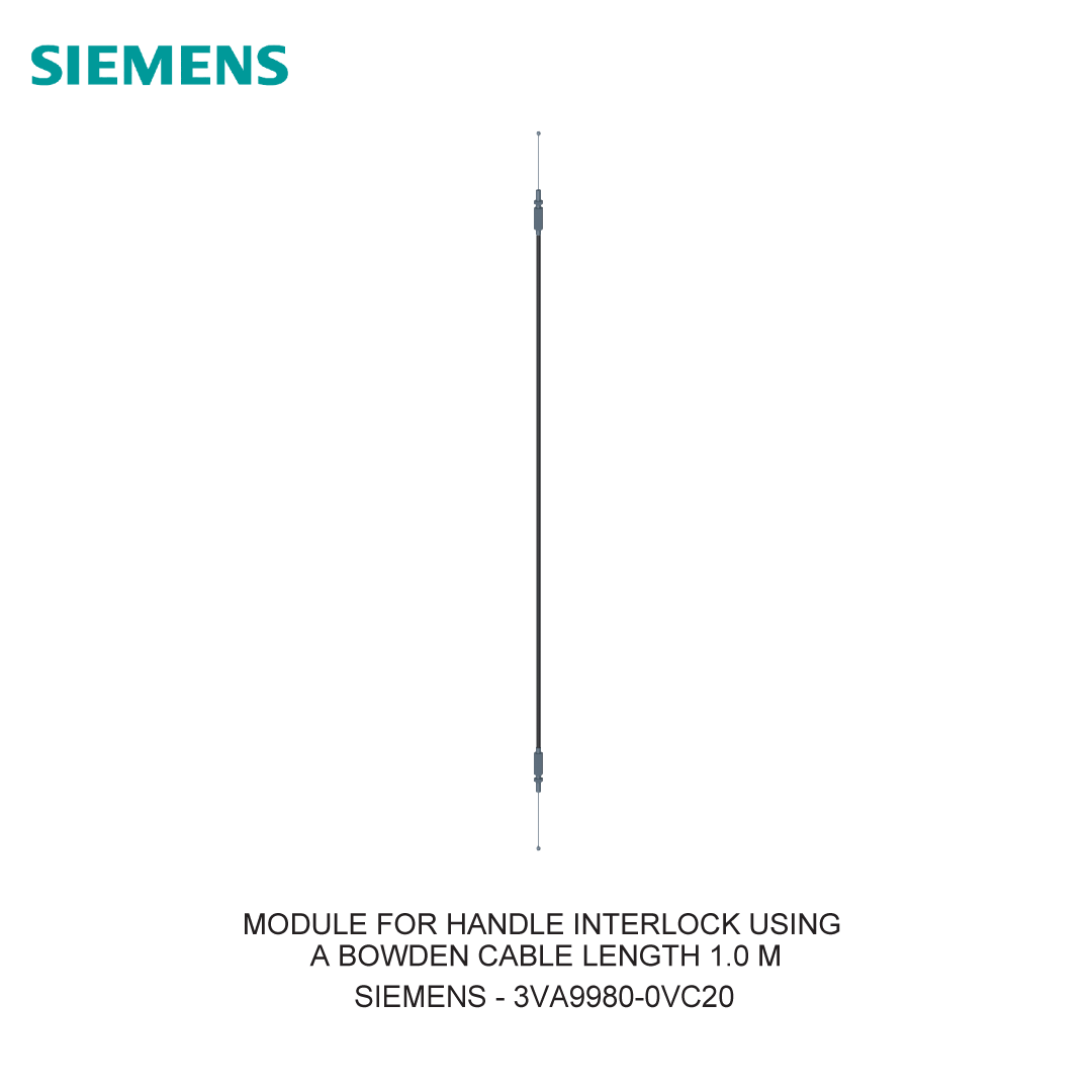 MODULE FOR HANDLE INTERLOCK USING A BOWDEN CABLE LENGTH 1.0 M