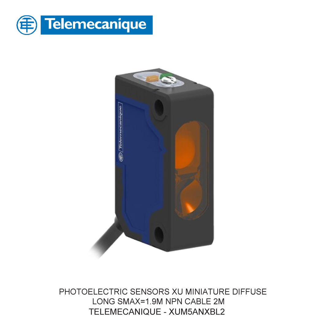 PHOTOELECTRIC SENSORS XU MINIATURE DIFFUSE LONG SMAX=1.9M NPN CABLE 2M