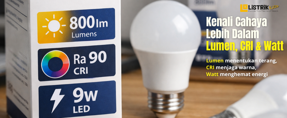 Arti Lumen, CRI, dan Watt pada Kemasan Lampu LED Anda