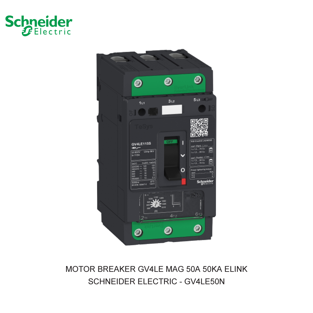 MOTOR BREAKER GV4LE MAG 50A 50KA ELINK