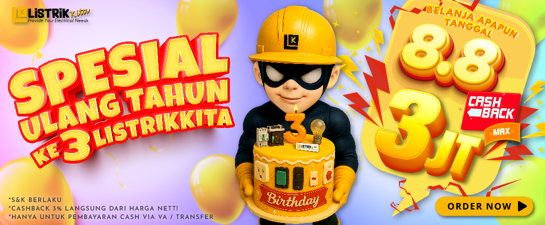 Cashback 3% Spesial Ultah Listrik Kita, 1 Hari Saja