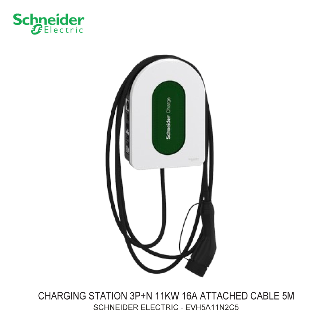 EV CHARGING STATION 3P+N 11KW 16A ATTACHED CABLE 5M