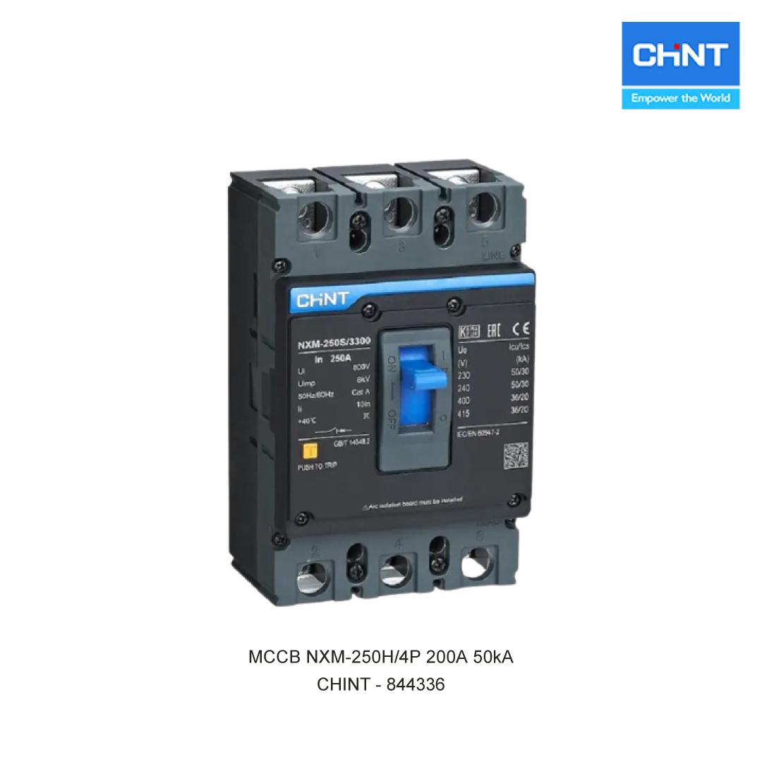 MCCB NXM-250H/4P 200A 50kA