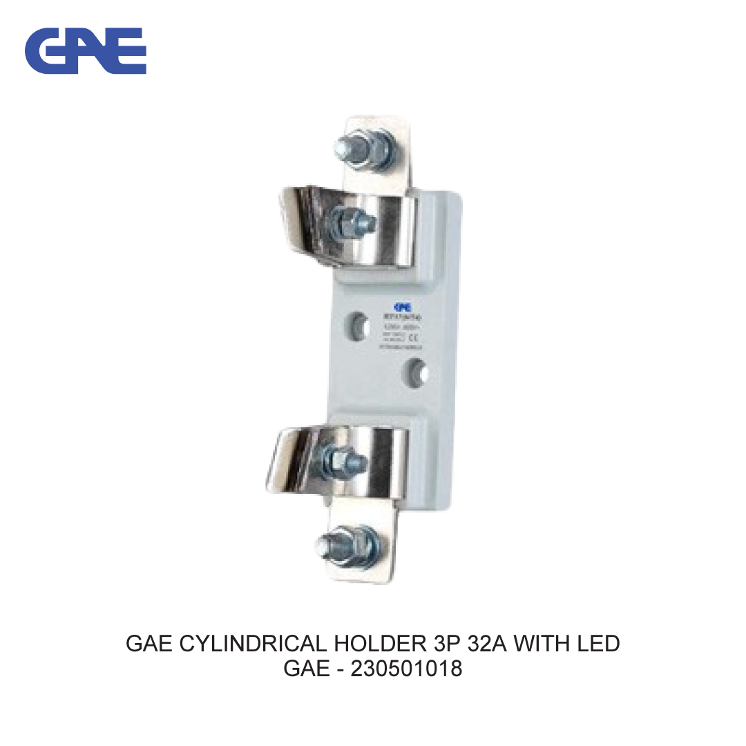 GAE CYLINDRICAL HOLDER 3P 32A WITH LED