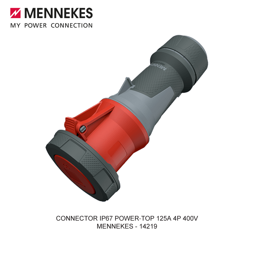 CONNECTOR IP67 POWER-TOP 125A 4P 400V