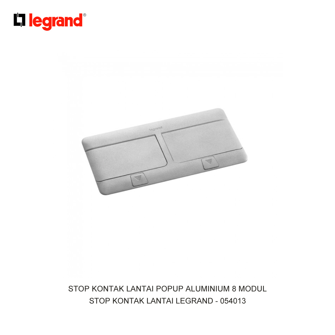 STOP KONTAK LANTAI POPUP ALUMINIUM 8 MODUL