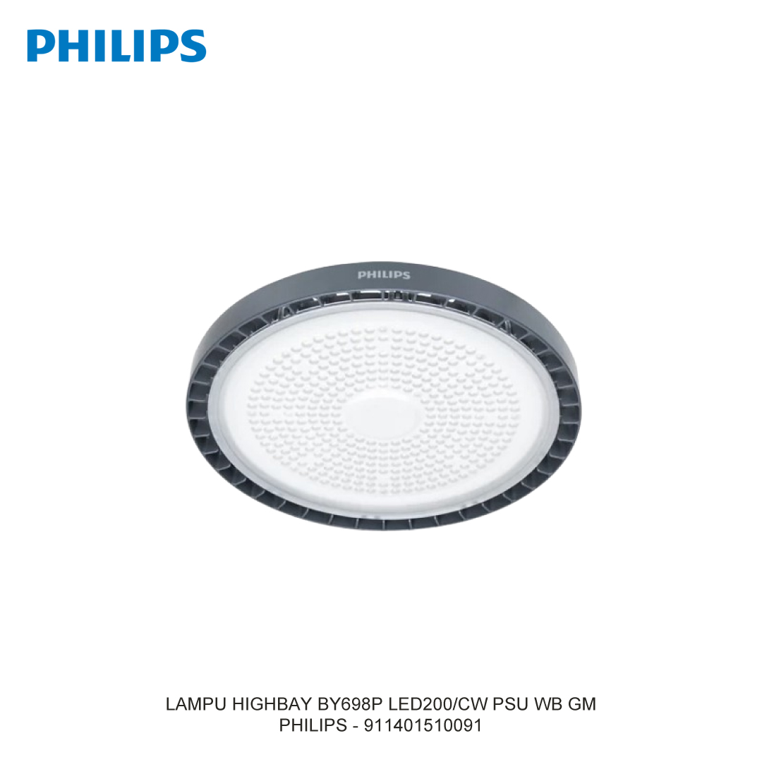 PHILIPS LAMPU HIGHBAY BY698P LED200/CW PSU WB GM