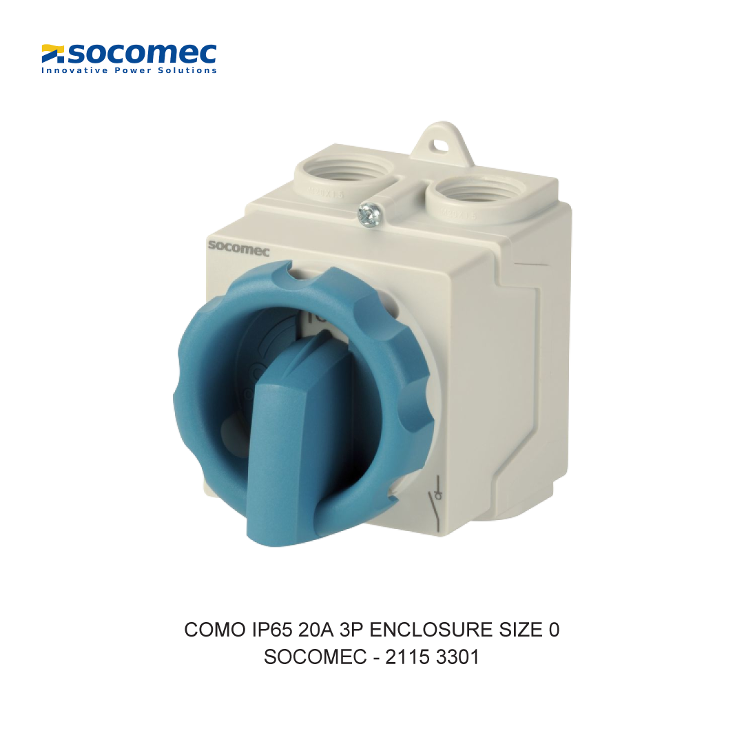 COMO IP65 20A 3P ENCLOSURE SIZE 0