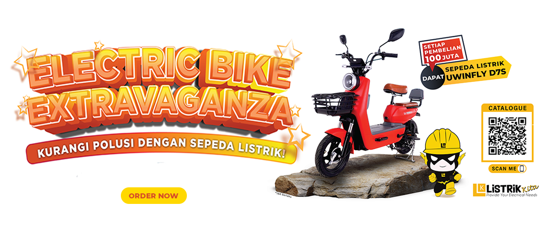 MENANGKAN HADIAH SEPEDA LISTRIK DI PROMO ELECTRIC BIKE EXTRAVAGANZA! HANYA SELAMA 4 HARI!
