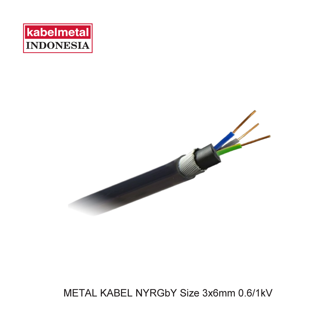 METAL KABEL NYRGbY Size 3x6mm 0.6/1kV