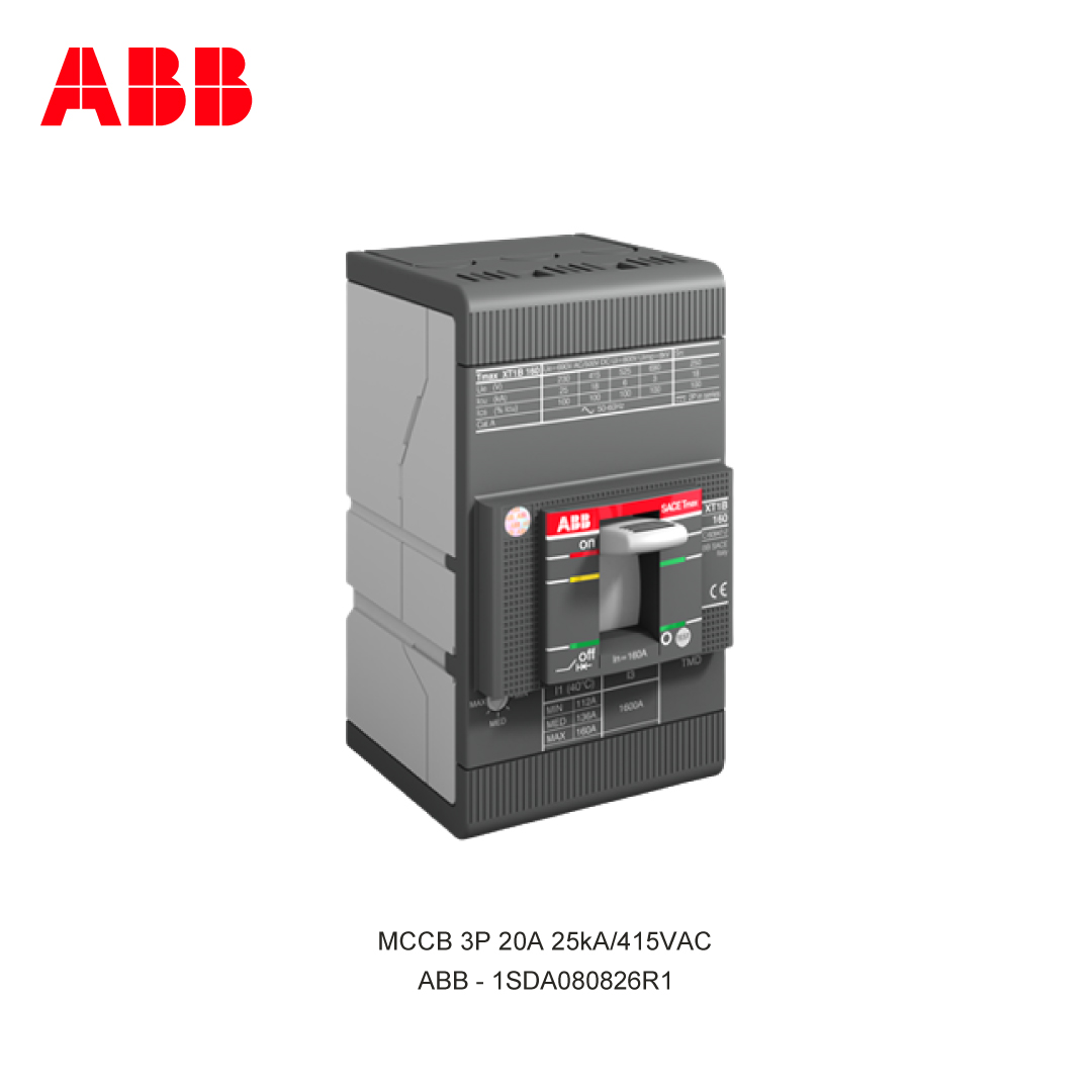 MCCB 3P 20A 25kA/415VAC