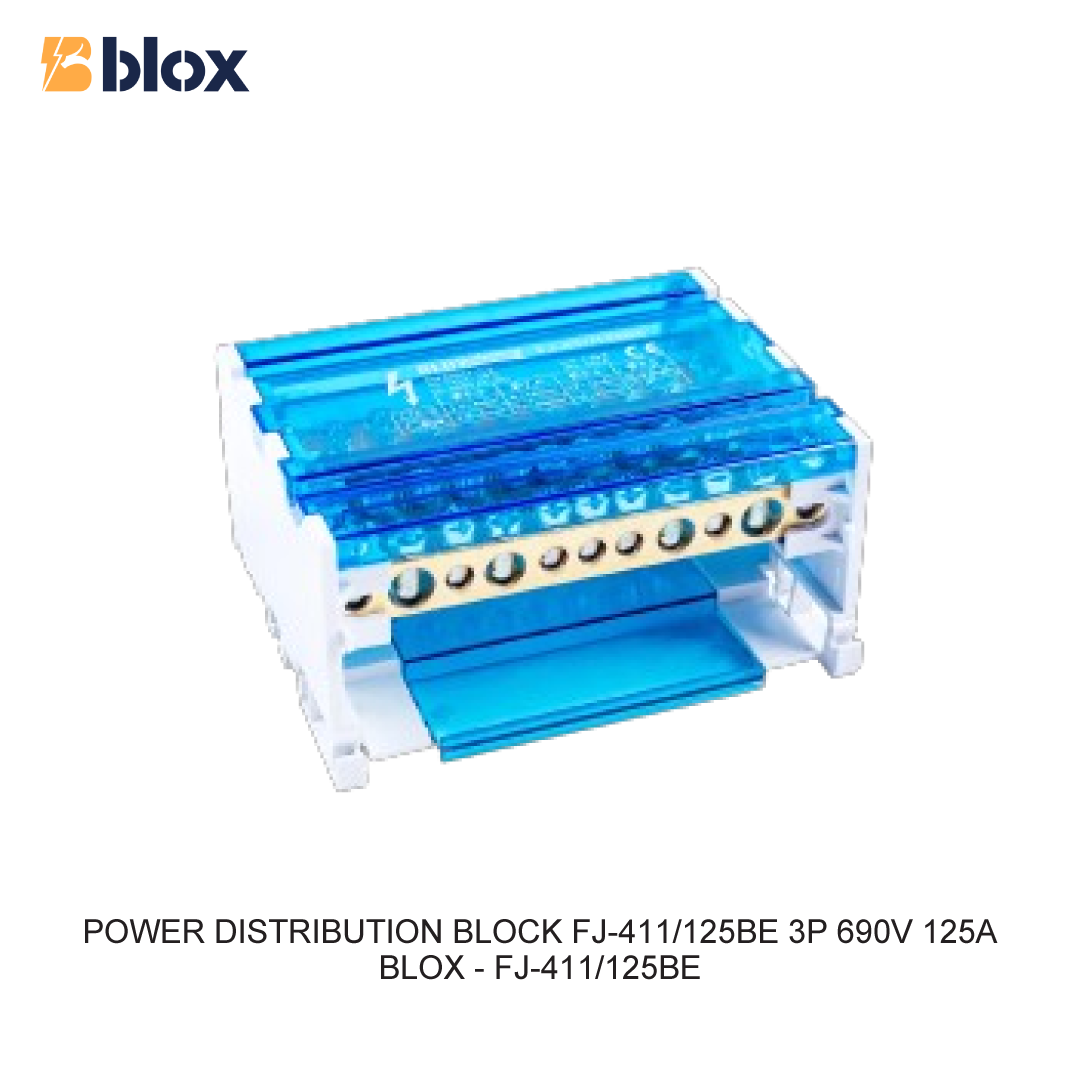 POWER DISTRIBUTION BLOCK FJ-411/125BE 3P 690V 125A