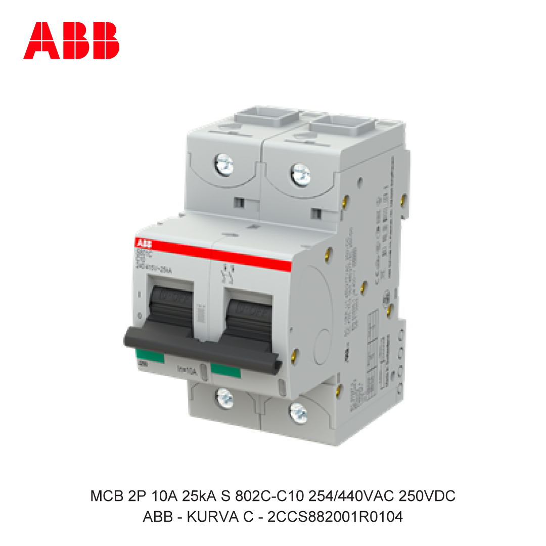 MCB 2P 10A 25kA KURVA C