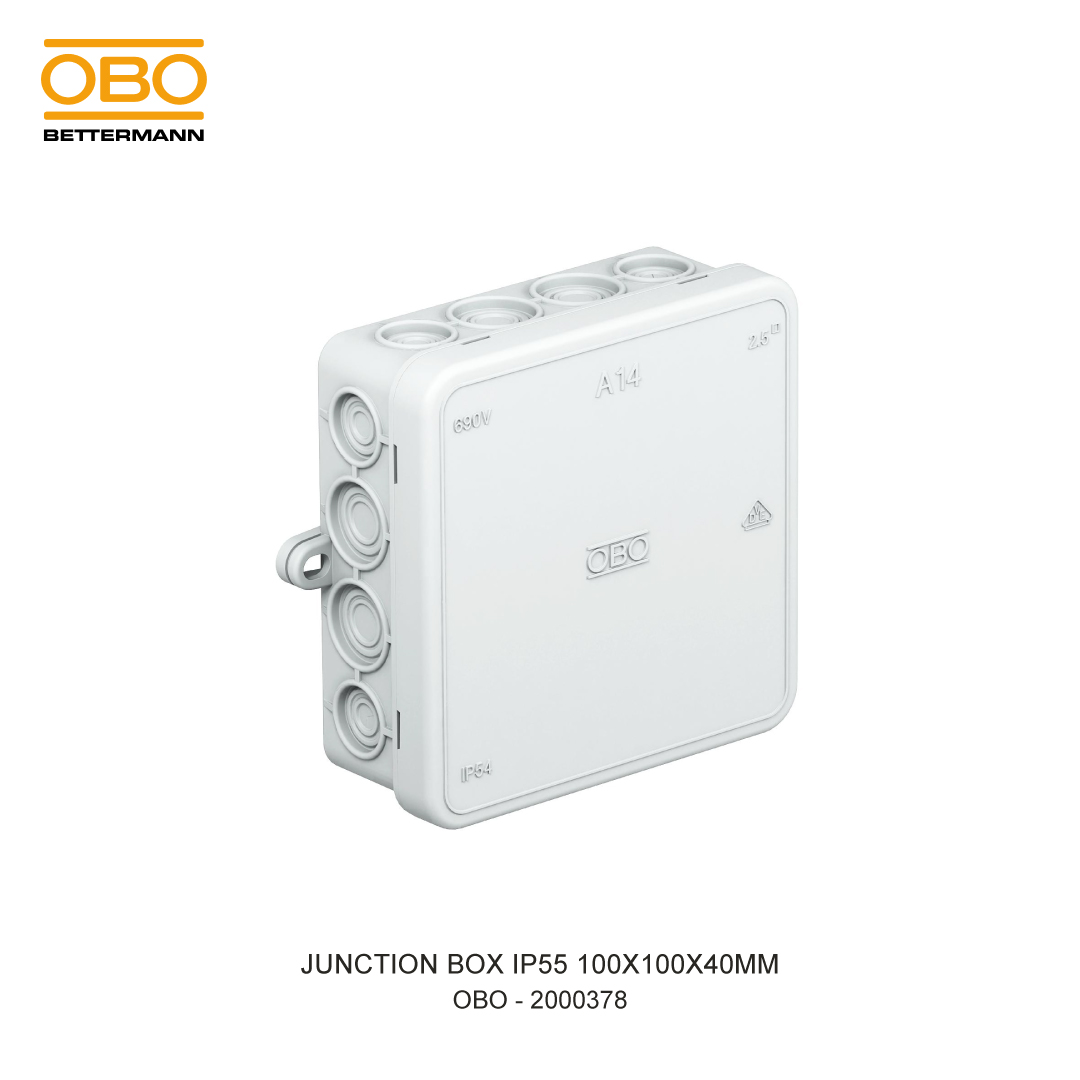 JUNCTION BOX IP55 100X100X40MM