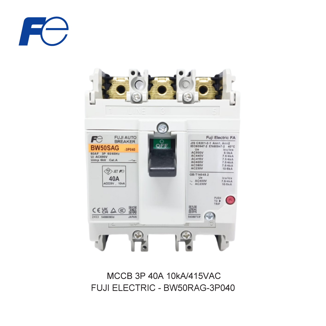 MCCB 3P 40A 10kA/415VAC