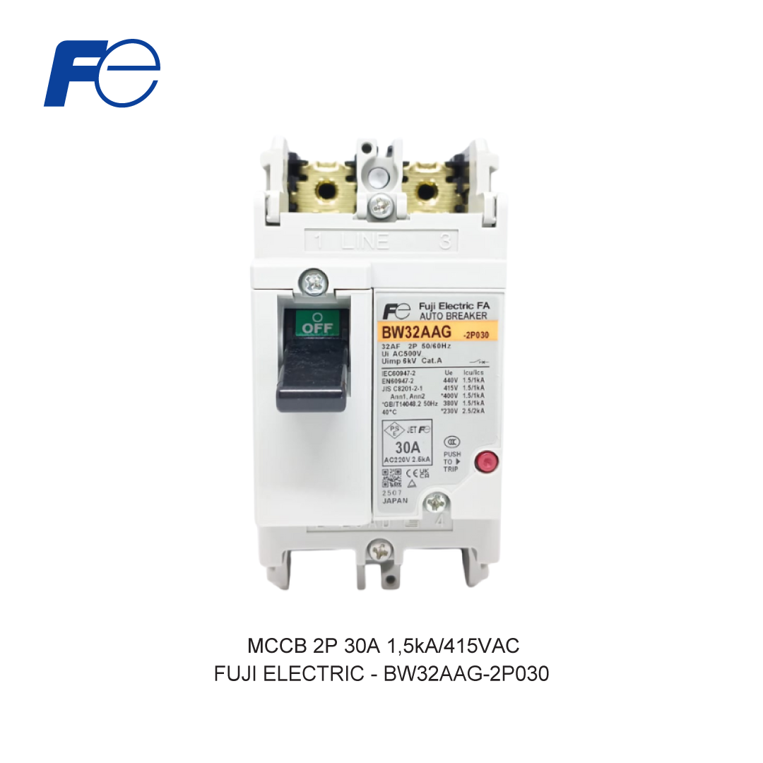 MCCB 2P 30A 1,5kA/415VAC