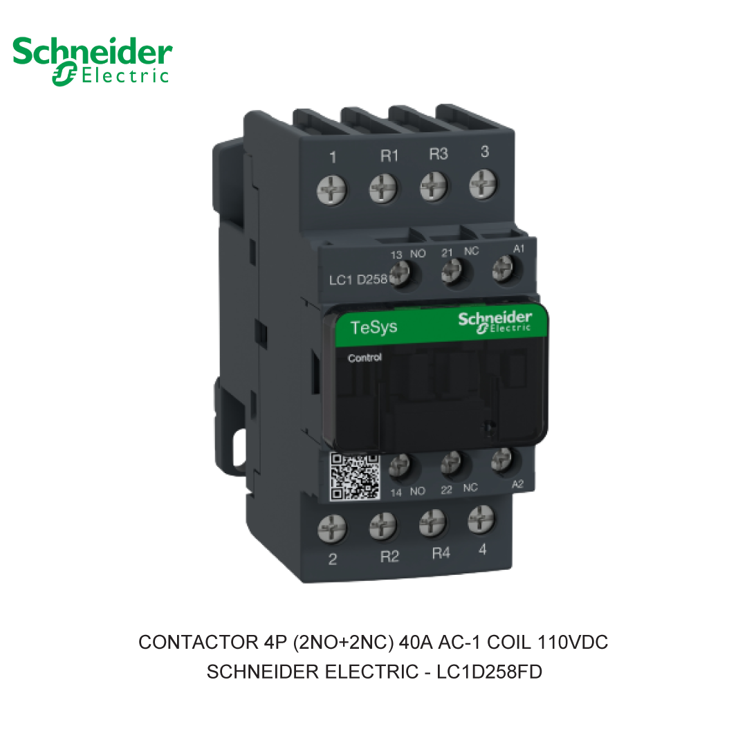 CONTACTOR 4P (2NO+2NC) 40A AC-1 COIL 110VDC