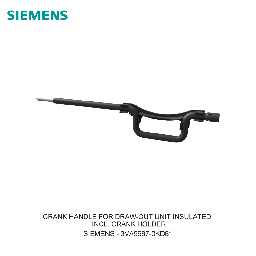 CRANK HANDLE FOR DRAW-OUT UNIT INSULATED, INCL. CRANK HOLDER