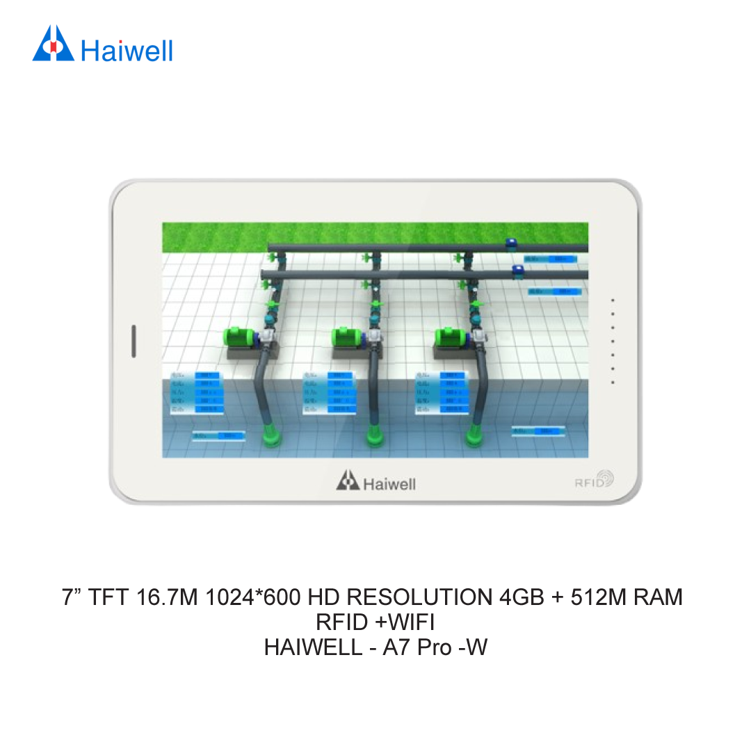 7” TFT 16.7M 1024*600 HD RESOLUTION 4GB + 512M RAM RFID +WIFI