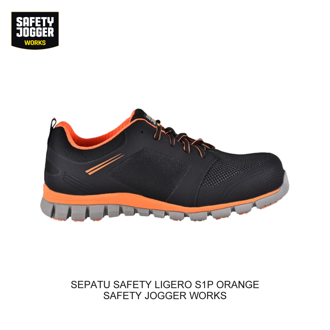 SEPATU SAFETY LIGERO S1P ORANGE