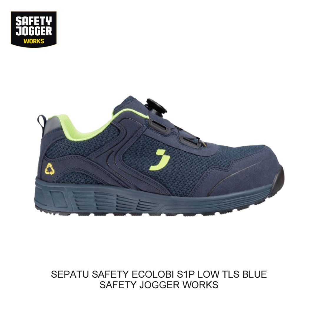 SEPATU SAFETY ECOLOBI S1P LOW TLS BLUE