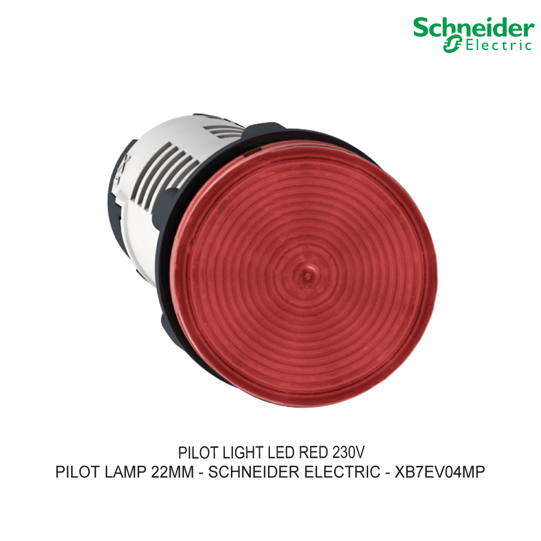 PILOT LIGHT LED RED 230V