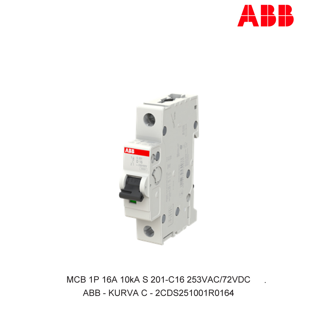 MCB 1P 16A 6kA/10kA KURVA C