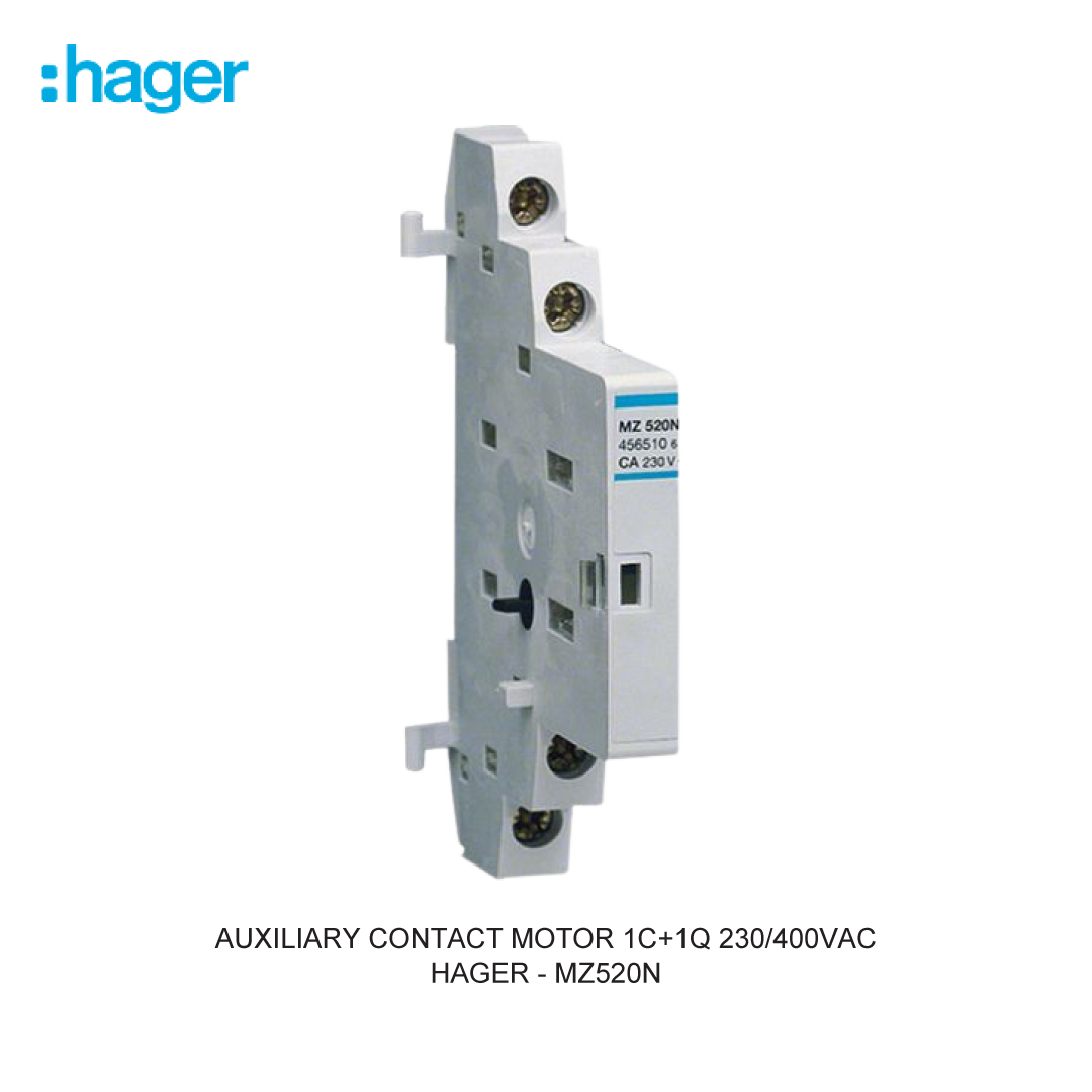 AUXILIARY CONTACT MOTOR 1C+1Q 230/400VAC