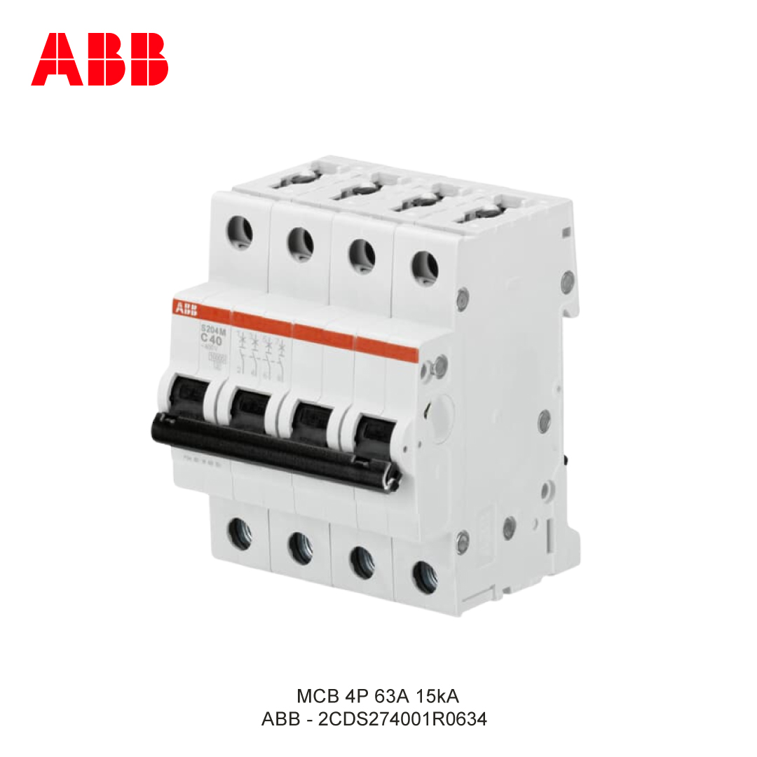 MCB 4P 63A 15kA CURVA C