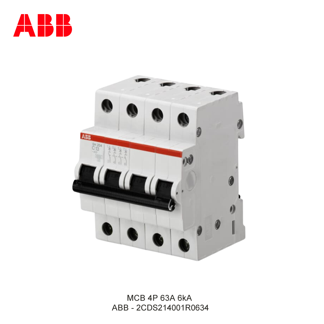 MCB 4P 63A 6kA CURVA C