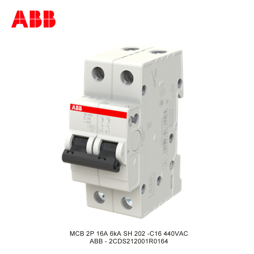 MCB 2P 16A 6kA KURVA C