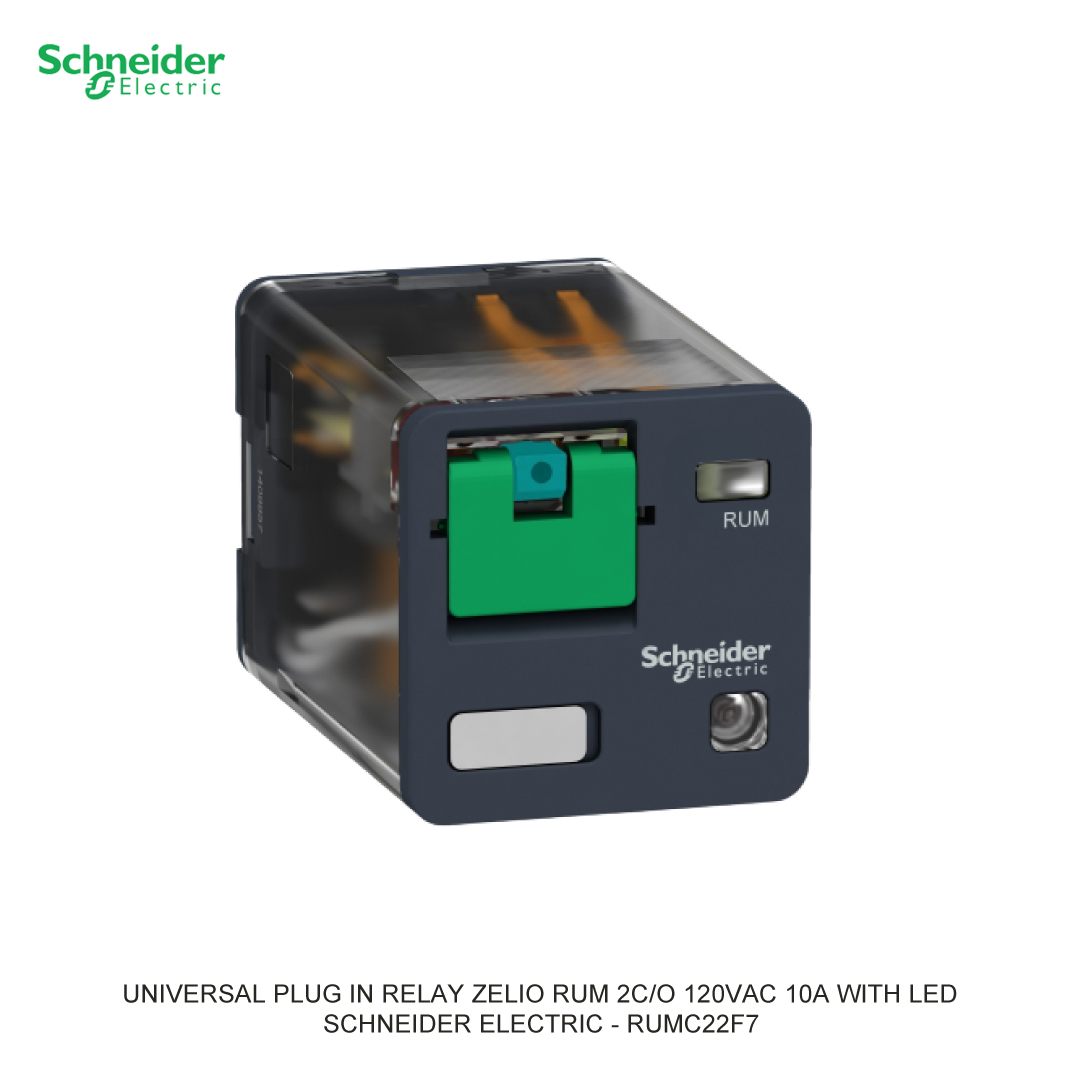 UNIVERSAL PLUG IN RELAY ZELIO RUM 2C/O 12VDC 10A SCHNEIDER ELECTRIC