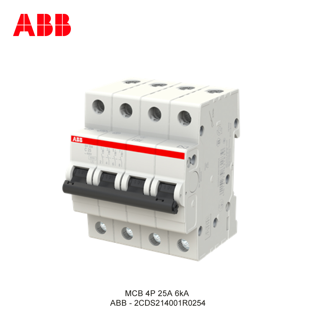 MCB 4P 25A 6kA CURVA C