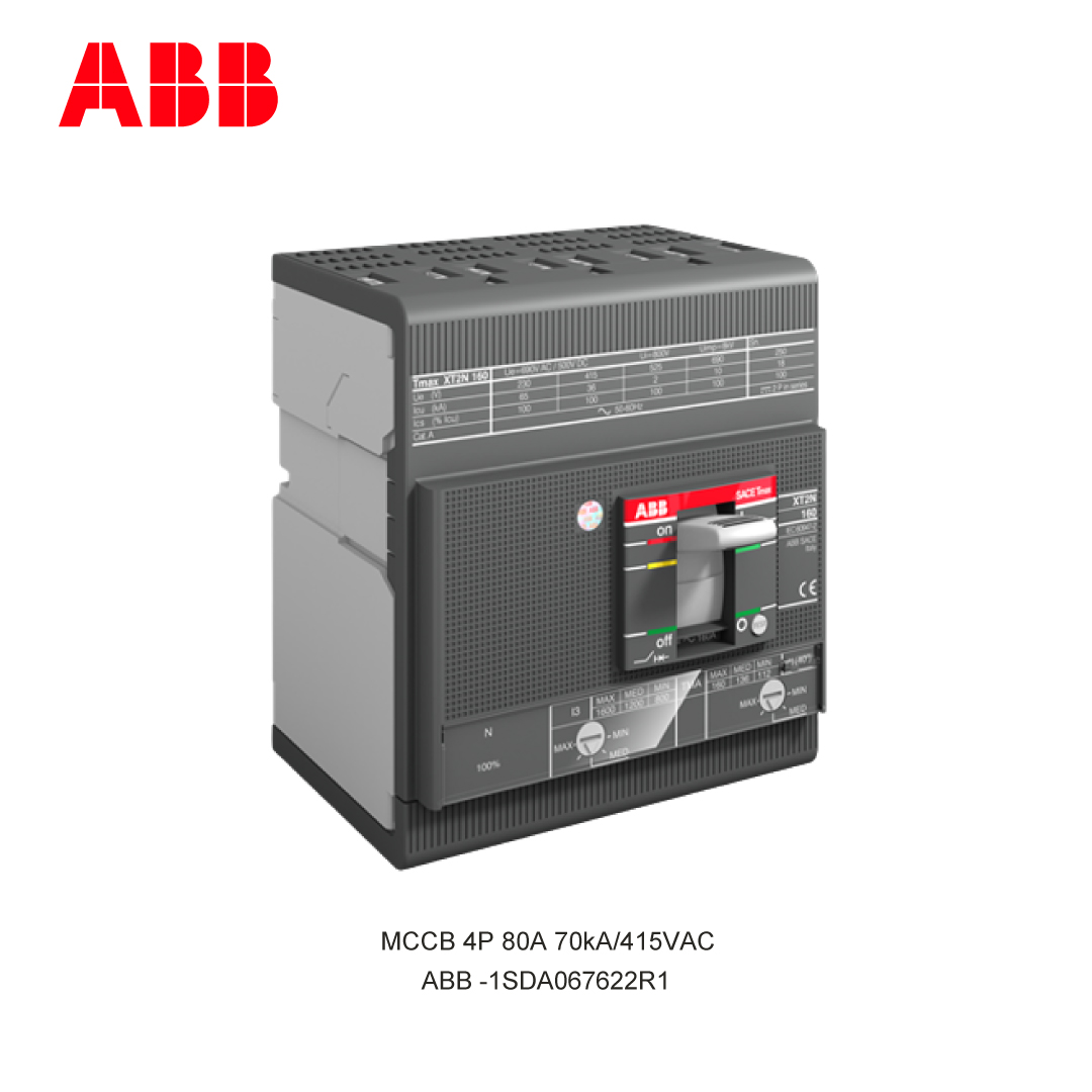 MCCB 4P 80A 70kA/415VAC