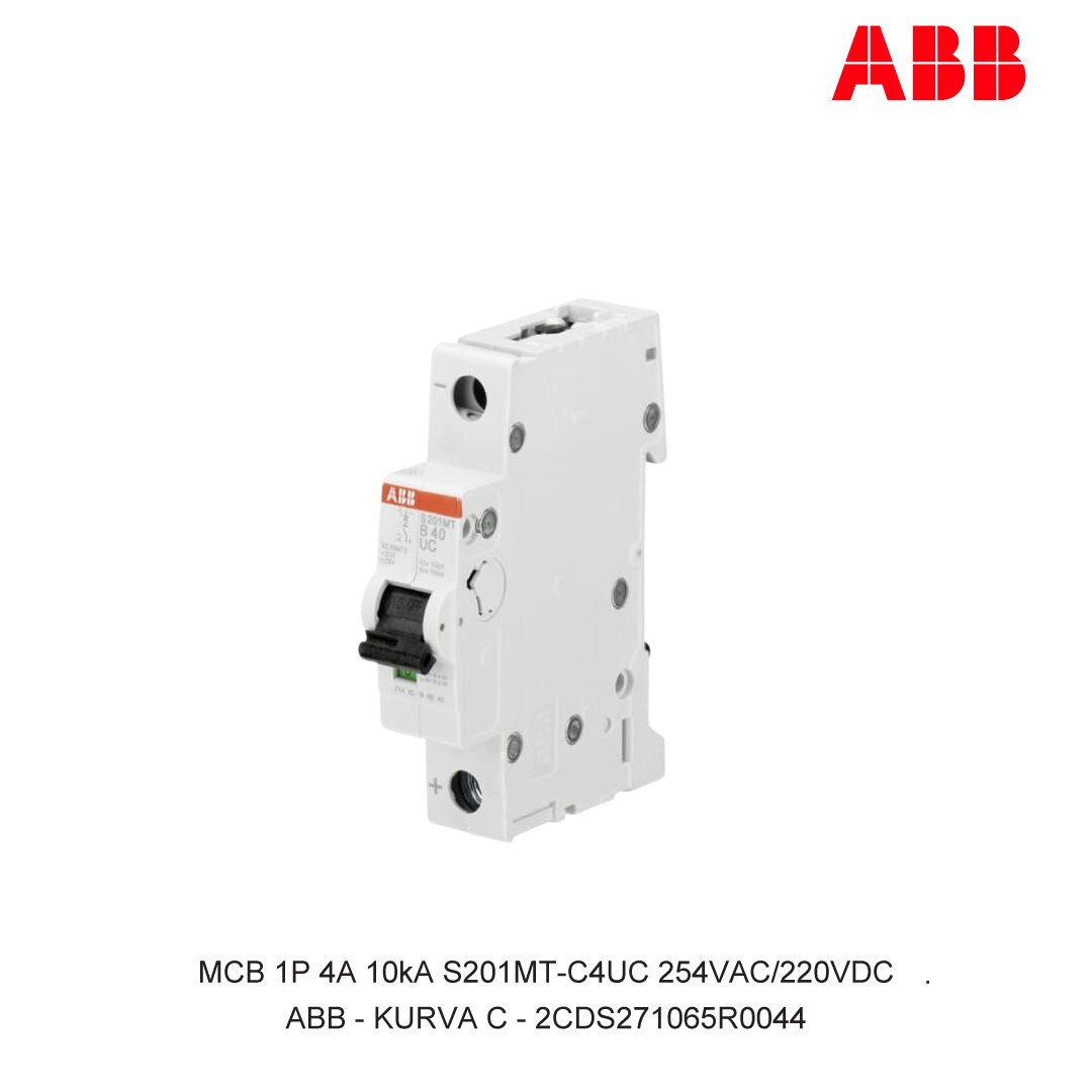 MCB 1P 4A 10kA CURVA C