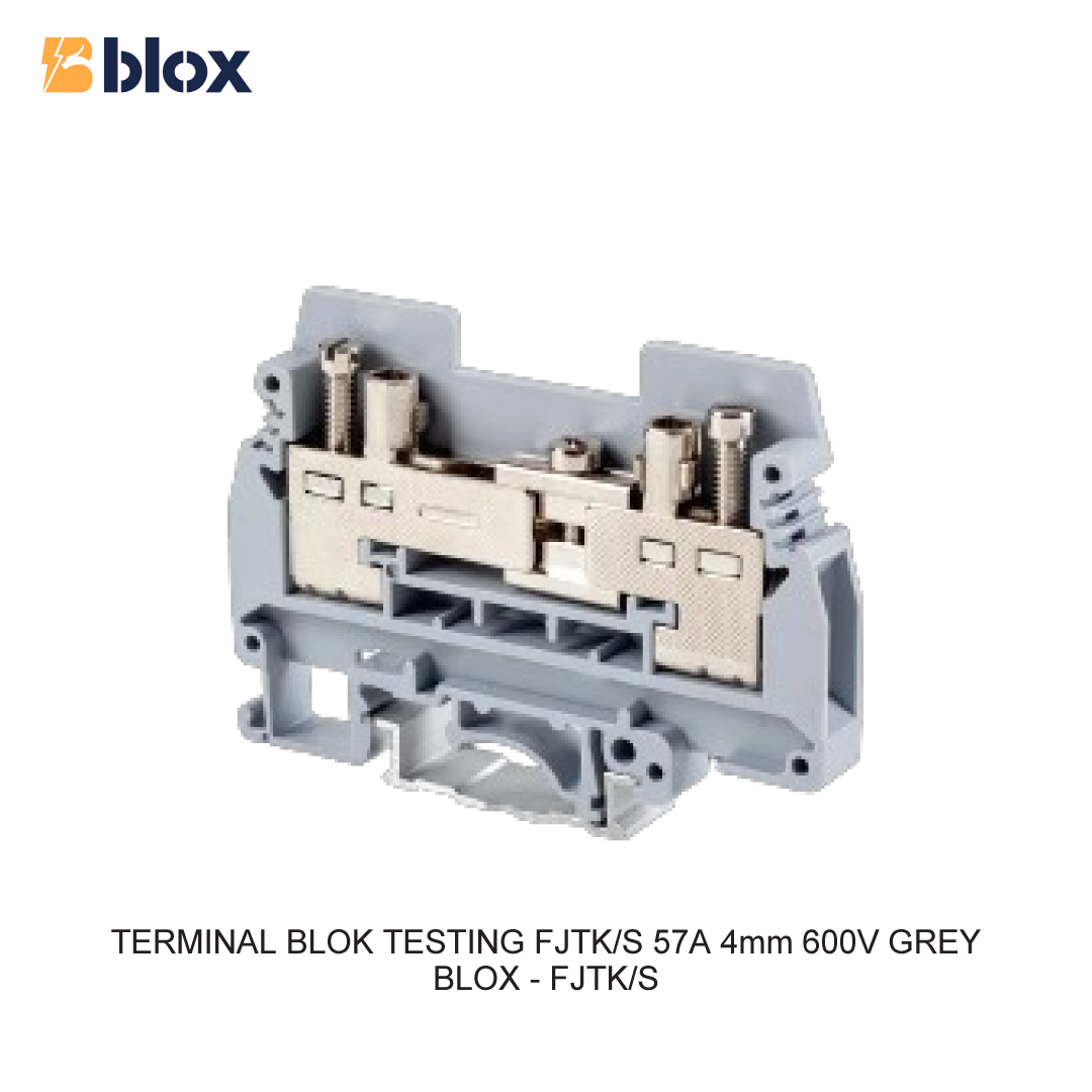 TERMINAL BLOK TESTING FJTK/S 57A 4mm 600V GREY